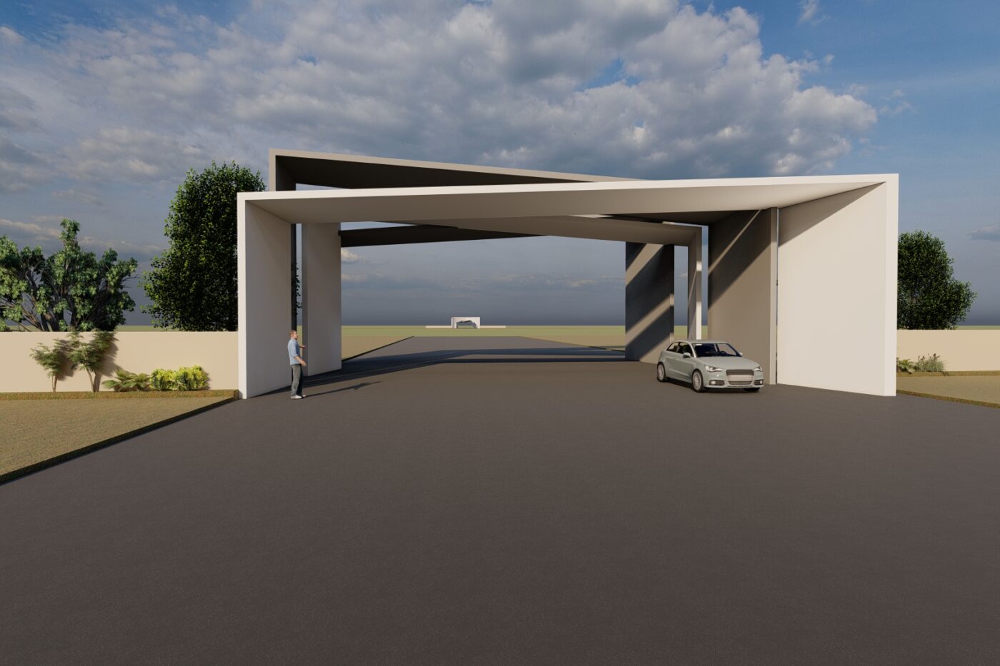 Site office & entrance arch for M/s BSR enterprises